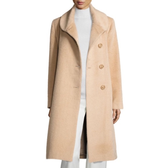 Sofia Cashmere Tan Wool Coat - Picture 10 of 11